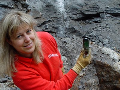 Mary with 'the crystal'.