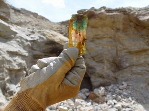 Color zoned elbaite fragment from MMP10-04