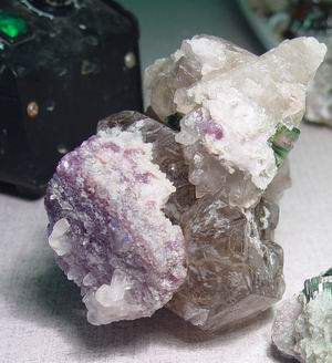 smoky with lepidolite