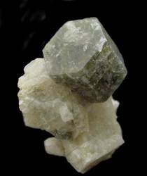 Apatite on Albite